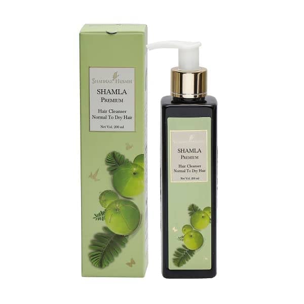 

Shahnaz Husain Shamla Premium Hair Cleanser Normal To Dry Hair Herbal Shampoo Scalp Cleanser Shine 200 ml Pack Of 1