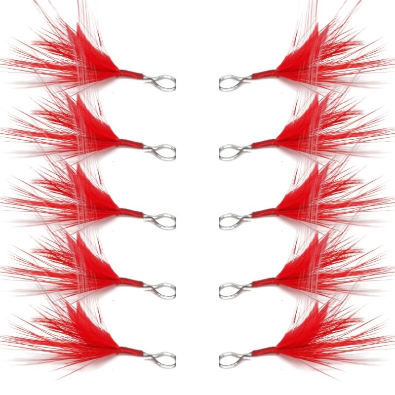 

Fishing Tackle Accessories Easy Installation Feather Lure Pendant Fishing Equipment Spoon Baits Lure Feather Detachable