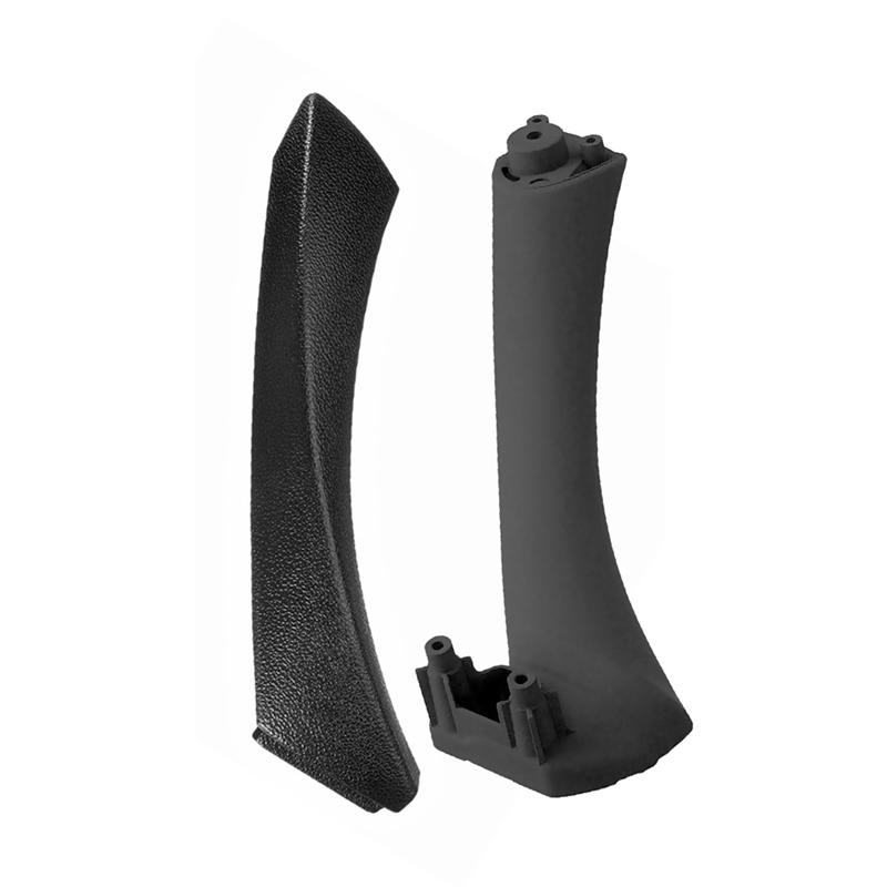 2Pcs/Set Car Inner Handle Interior Door Panel Pull Trim Cover Left Right for BMW 3 Series E90 E91 2004-2012 Auto