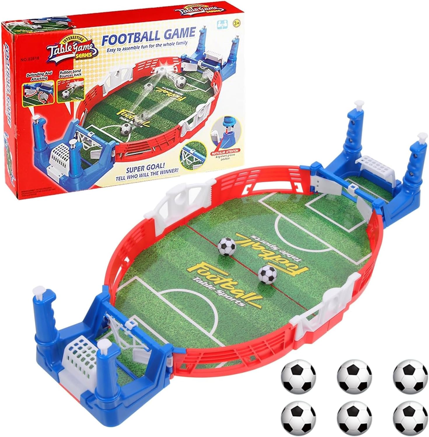 

Интерактивный настольный футбол Мини-настольный футбол с 6 мячами Настольный футбол Детская настольная игрушка Набор для настольного футбола Вечеринка Настольный футбол розовый