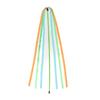 Cat Wand Toy Interactive Soft Colorful Strings Boredom Relief Kitten Teaser Stick for Indoor