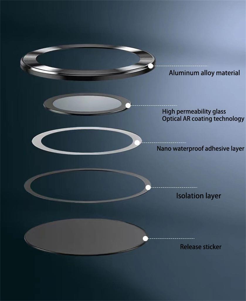 Camera Lens Protector Metal Glass Ring Cover For Samsung Galaxy S22 Ultra