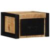 Nightstand 40X35X25 Cm Solid Raw Mango Wood