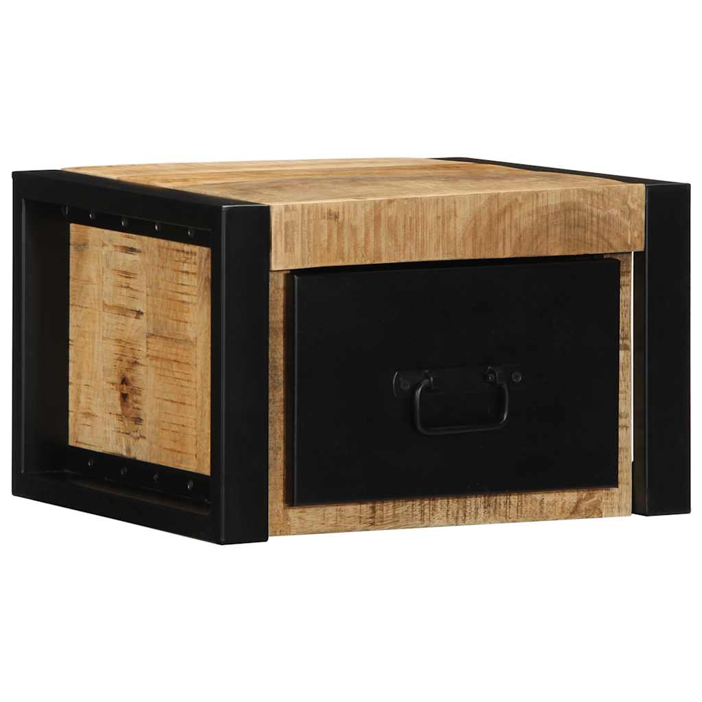 Szafka Nocna 40X35X25 Cm Lite Drewno Surowe Mango