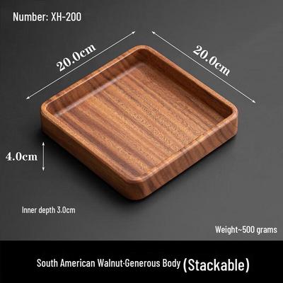 Wutuo Walnut Solid Wood Chinese Style Fruit & Snack Bowl