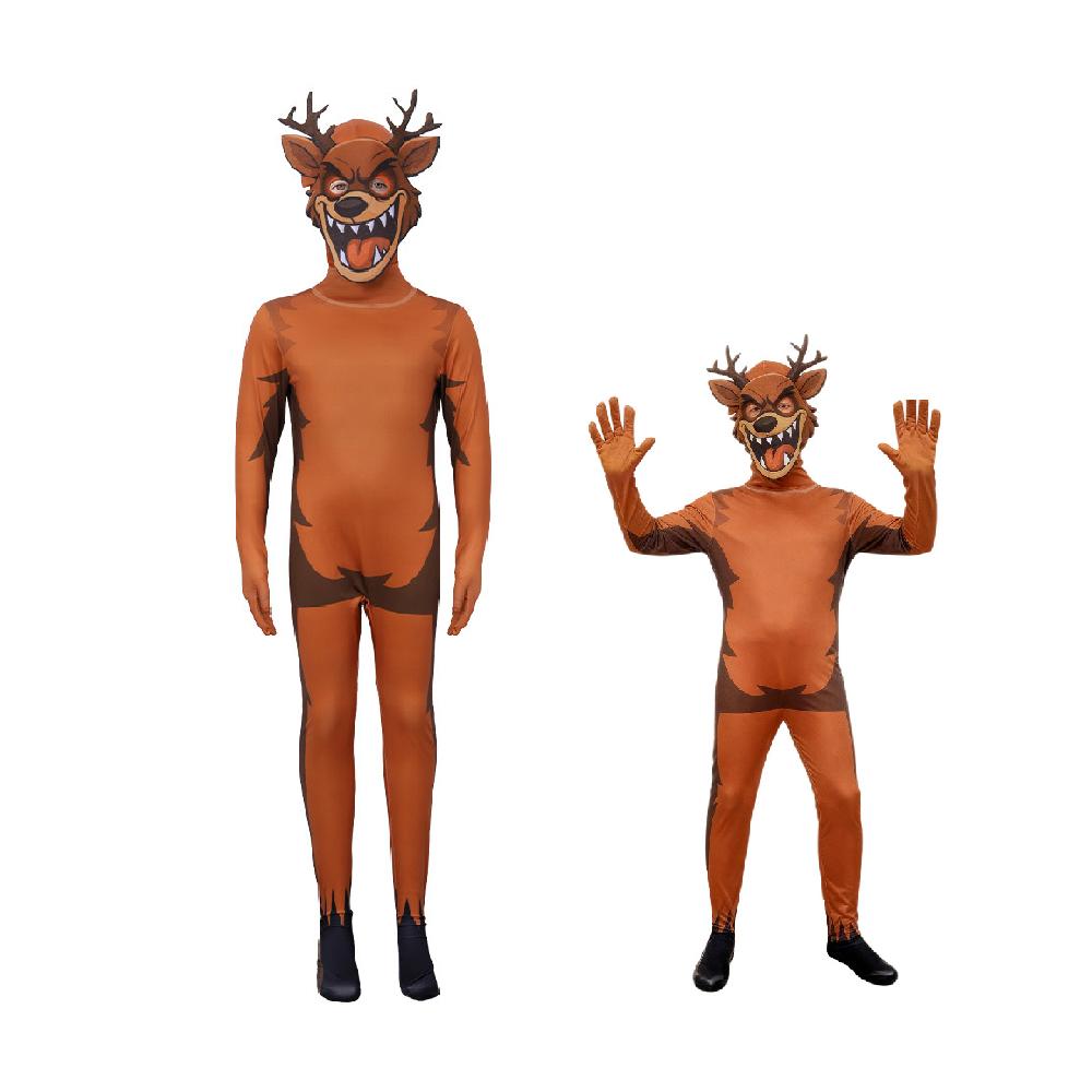 Halloween 99 Nights In The Forest Elk Cosplay costume Deer Owl Jumpsuit Party Costumes ideal for adult childre