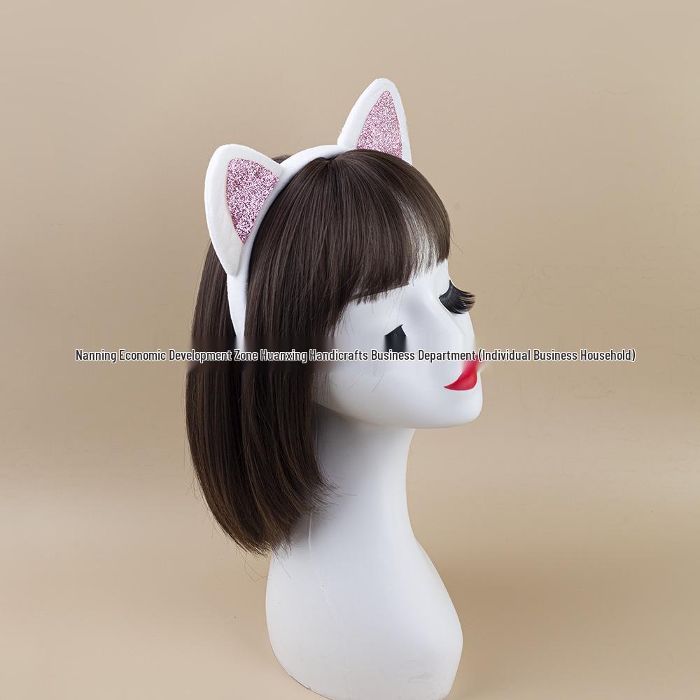 Child's Halloween Plush Cat Ear Headband