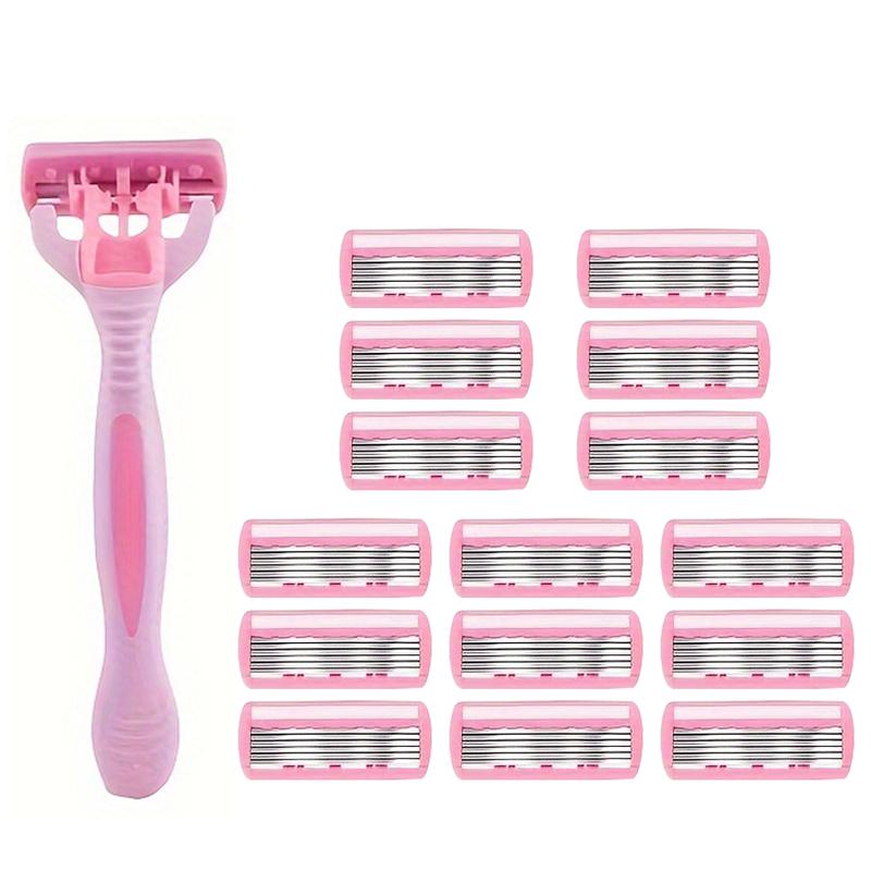 High Quality Men Safety Razor Blade 6-Layer Germany Stainless Steel Shaving Blades Manual Shaver Head