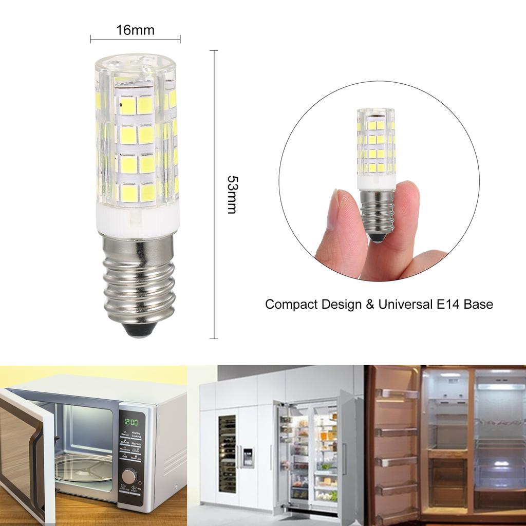 E14 Mini LEDs Light Bulbs Home Use 5W Energy-Saving Lamp Bulbs for Refrigerator Microwave Oven Ranges Hood