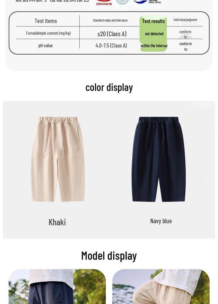 Boys' Spring/Autumn Versatile Casual Trousers 2026