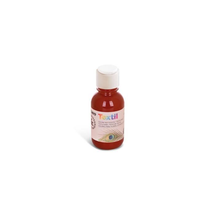 Flacon 125ml Peinture textile Bouchon Flux Control Sienne Brulé 730