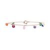 Bracelet - LUXENTER - Rolcon - Argent 925 - Zircon Multicolore - Or Rose 18K