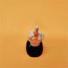 Solar Middle Finger Shakings Toy Car Dashboards Dancing Figure Toy Brown Creative Car Bobbleheads Decorative Ornament