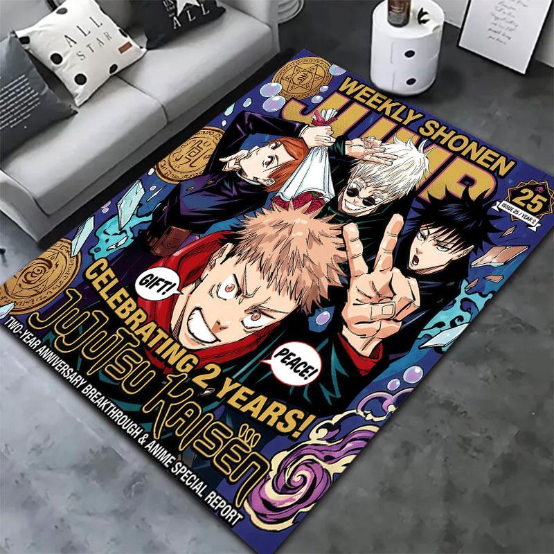 Jujutsu Kaisen Carpet Rug For Living Room Bedroom Home Sofa Decoration Kids Play Nonslip Floor Mat