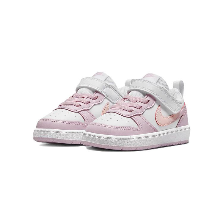 Nike Court Borough Low 2 SE Women's Kids' Lifestyle Sneakers White Pink Foam DQ0493-100