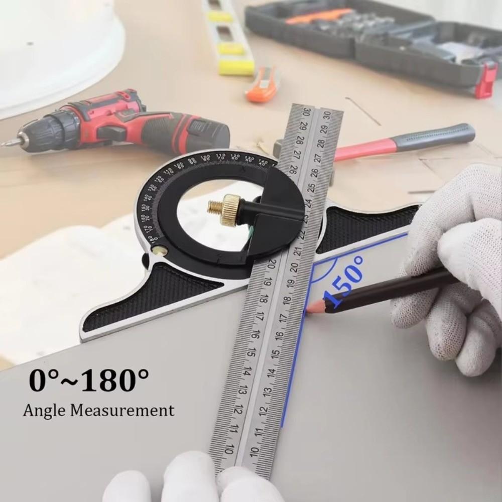Spirit Level Adjustable Square Ruler 300mm Framing Square Ruler Professional Use