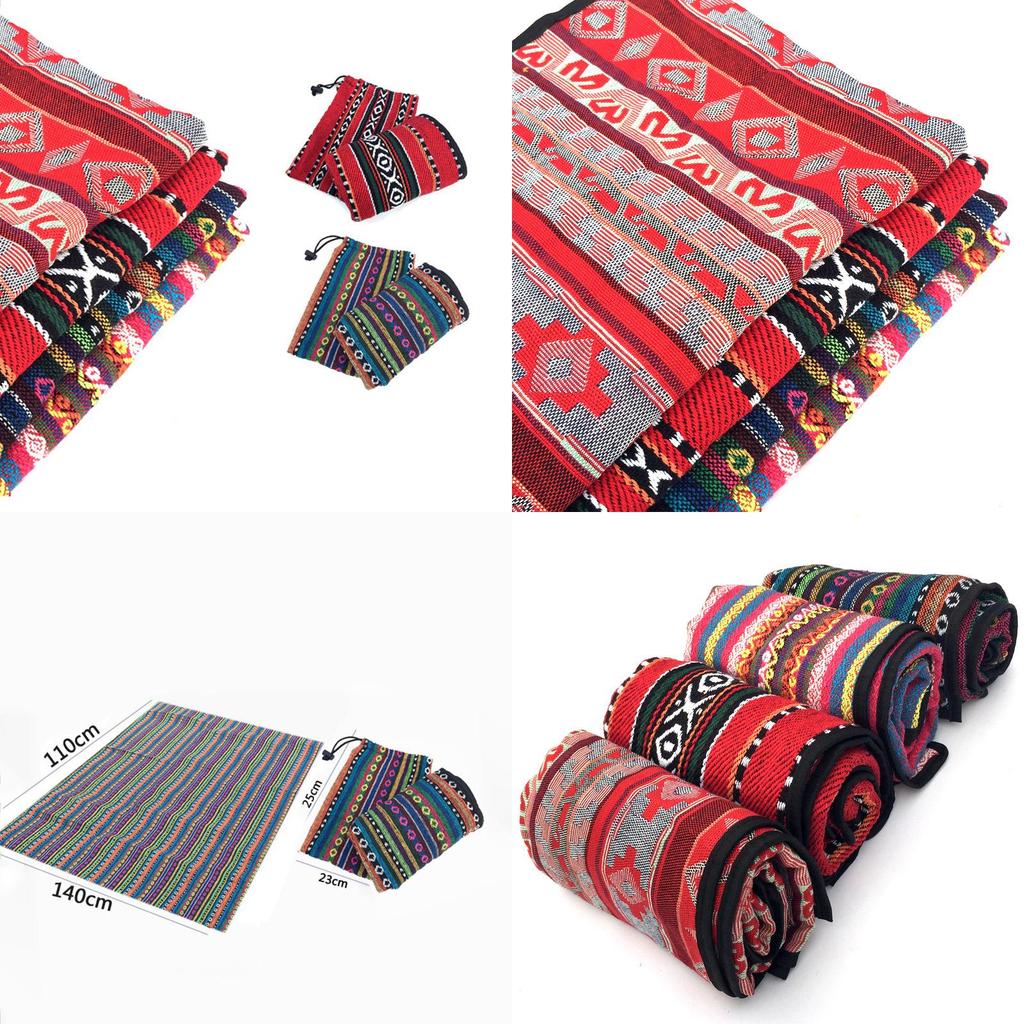 Premium Abstract Outdoor Picnic Tablecloth With Tribal Native American Print 43 X 55 Inches