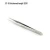 High-Precision Non-Slip Tweezers Set: Straight, Round, Bent Tips, Frosted Matte Anti-Corrosion Stainless Steel