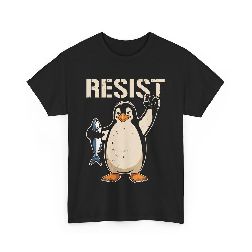 Resist Penguin Activism Women Men T-shirt