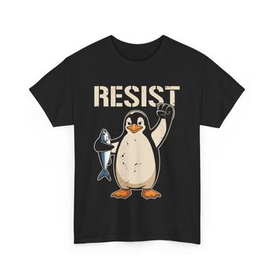 Resist Penguin Activism Women Men T-shirt