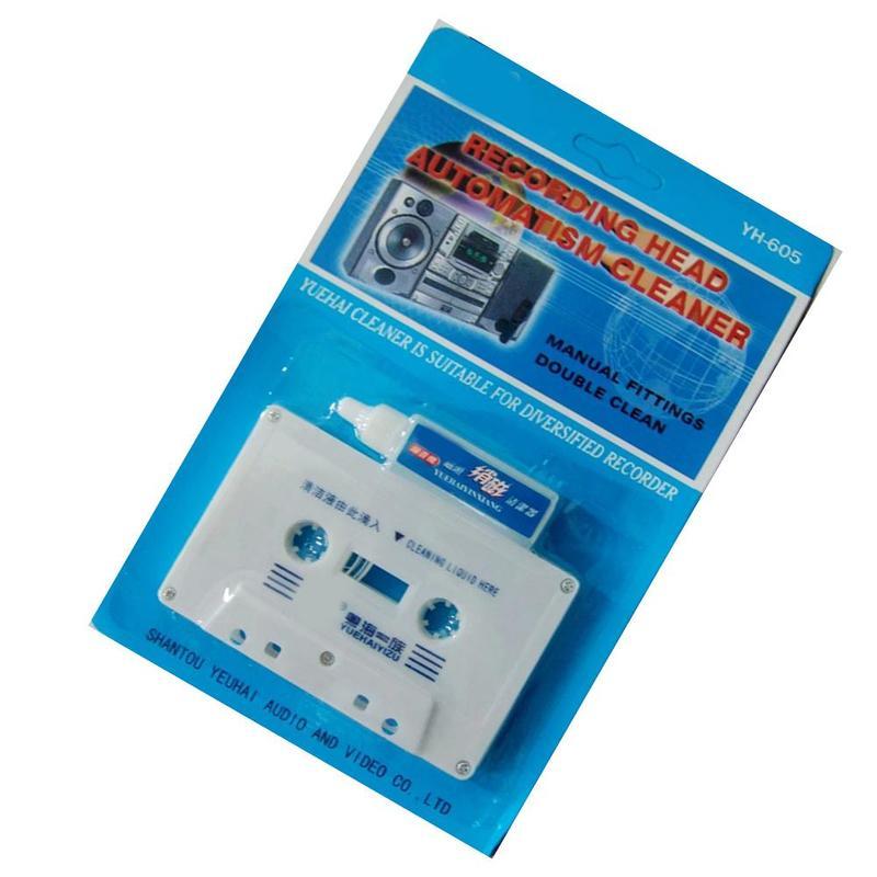 audio tape head cleaning kit, cleaning cassette, demagnetization