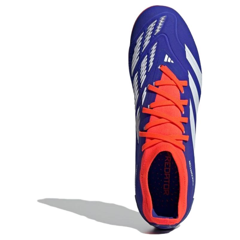 New Adidas PREDATOR PRO Soccer Shoes Men Mid Top Blue/White/Orange IF6371