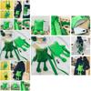 Süße grüne Frosch Plüsch Umhängetasche für Damen Cartoon-Figur Crossbody Tasche mit Reißverschluss