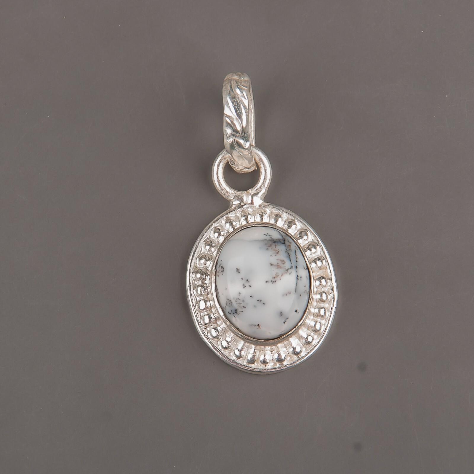 

Natural Dendritic Opal Gemstone 925 Sterling Silver Handmade Jewelry Pendant PP-7-28