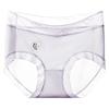 10A Antibacterial Seamless Women's Ice Silk Underwear with Lactic Acid Crotch, Camellia Design, Ultra-thin, High Elastic, Breathable Briefs