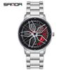 Sanda Men's 360° Rotating Dial Quartz Wristwatch - Casual Fashion Wheel Series