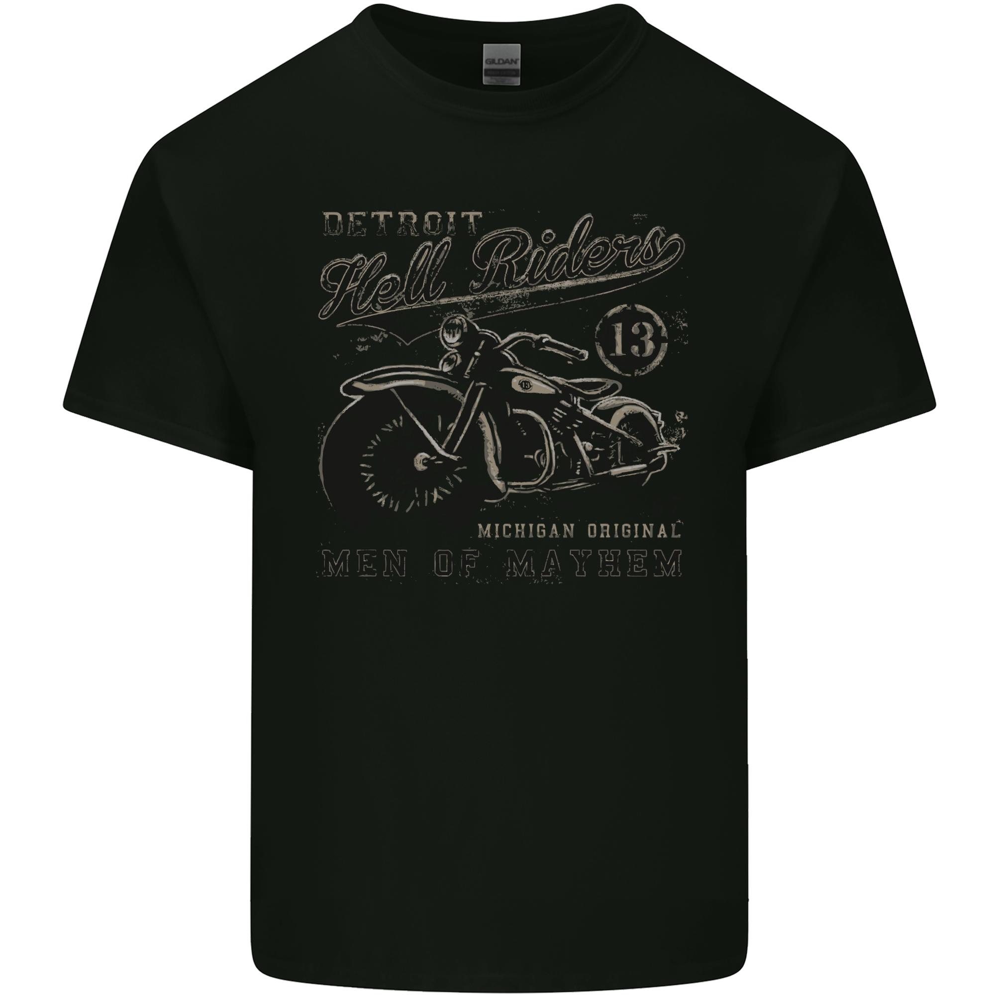 Hell Riders Biker Motorbike Motorcycle Chopper Unisexs Light Cotton TShirt S