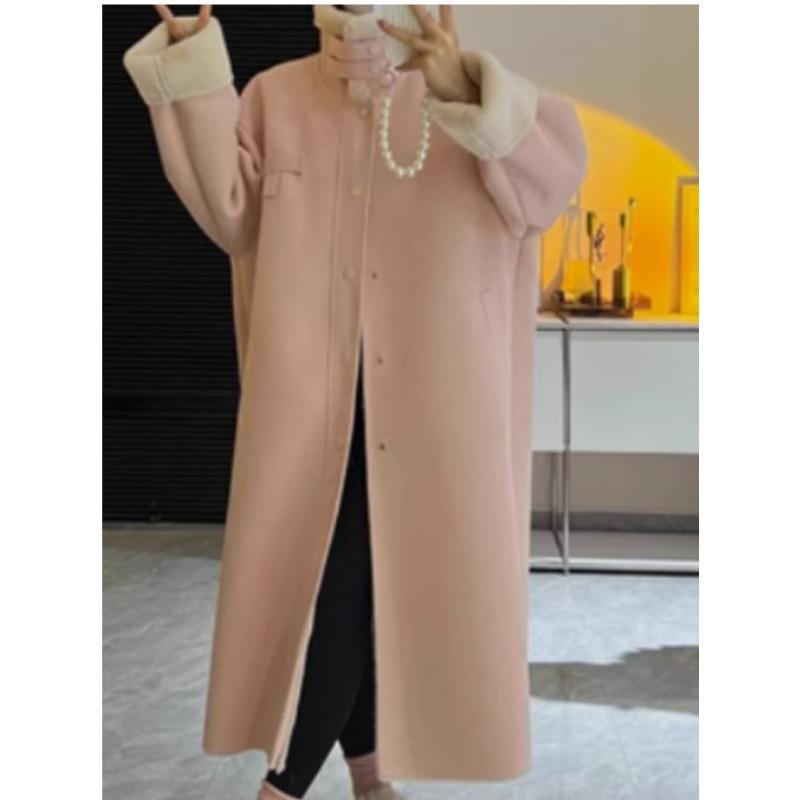 Double-sided Suede Lamb Wool Coat Women's Winter Thickened Fur Integrated Medium and Long Imitation Fur Coat Fashion