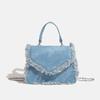 High-Value Chain New Korean Version Versatile Single Shoulder Lightweight Blue Outing Luxury Cute Portable Crossbody Bag
