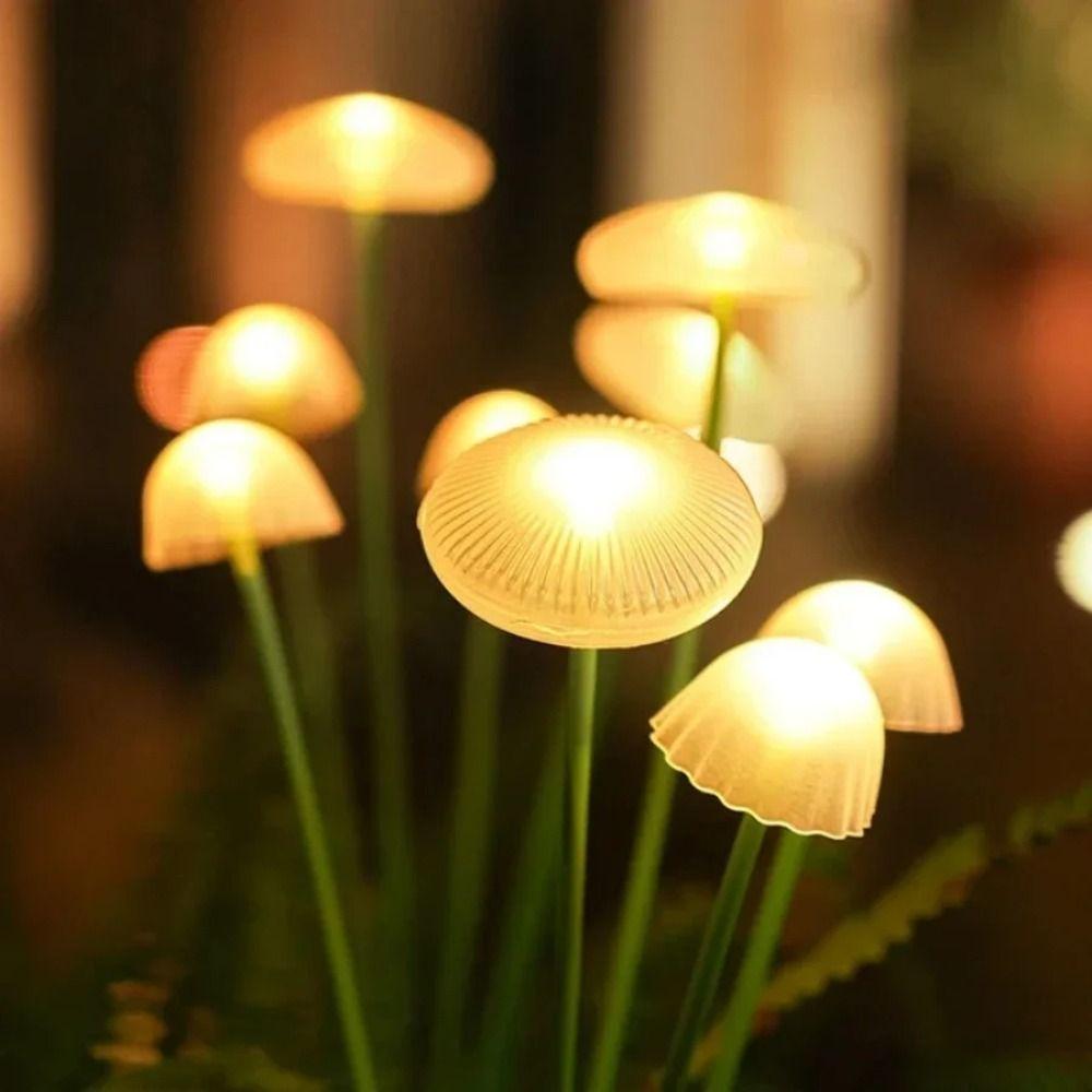 10LED Light Source Solar Jellyfish Light Silicone Material Waterproof Lawn Lamp Yard Atmosphere