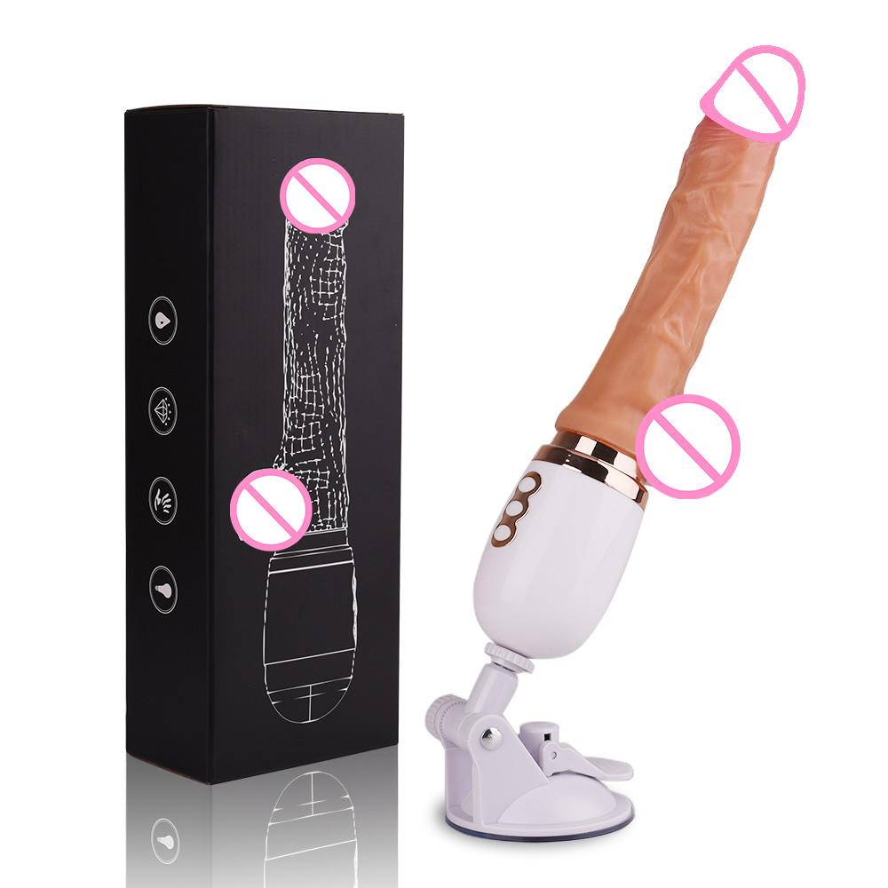 Automatic Plug Gun Machine Electric Dildo Simulation Telescopic Vibrator Female Masturbator Adult Sexmachine Sex Toy For Women