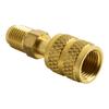 Female 5/16 X M1/4SAE Adapter Gold Brass Easy To Install For Air Conditioning Systems For R410 R32 R22 Practical