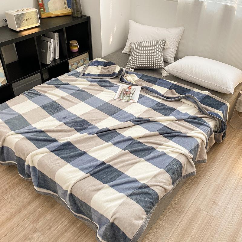 Thick Milk Velvet Blanket Double Bed Bedding Soft and Skin Friendly Home Textile Multiple Styles To Choose From Machine Washable Not Easy Shed Hair
