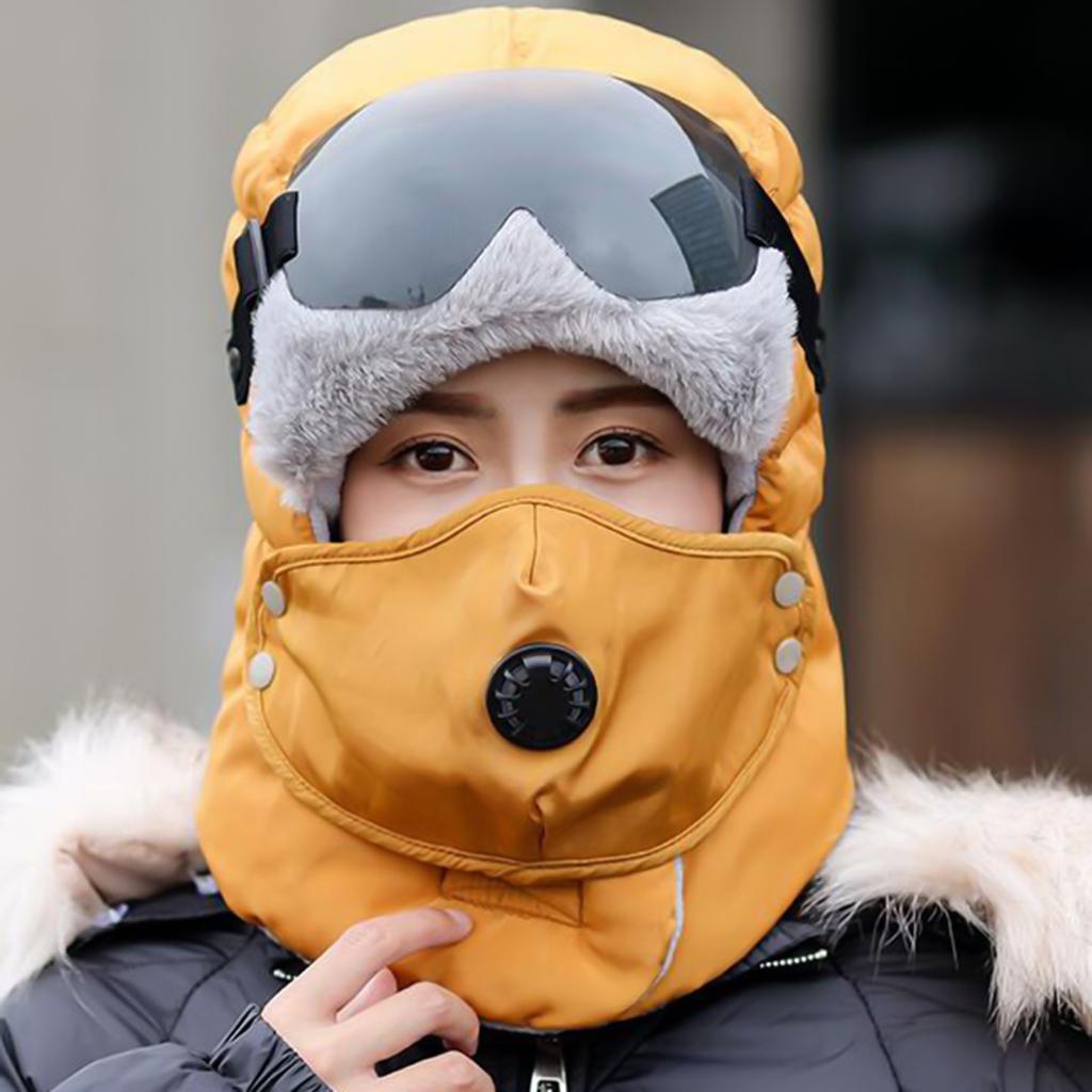 Maschera Da Sci Passamontagna Balaclava Uomo, Antivento Per Sport Invernali, Sci, Snowboard, Moto, Nero