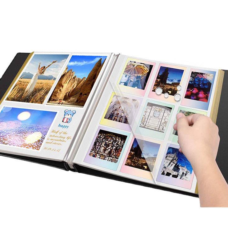 Přizpůsobitelné kožené pamětní fotoalbum s laminátovým krytem a lepicími stránkami A4