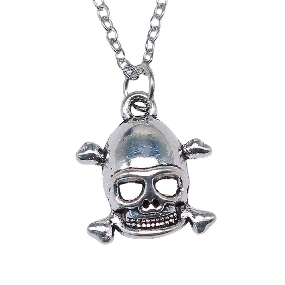 Mask Pendant Necklace Theater Halloween Day Jewelry 40cm Short Chain