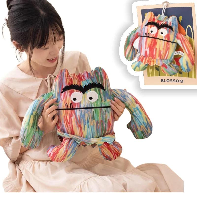 Creativo Colorato Mostro Cuscino da Lancio Bambole Peluche Super Morbido Cuscino per Sedia da Ufficio Decorazione per la Casa Regali di Compleanno per Ragazze Bambini