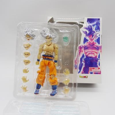16CM Dragon Ball Super Son Goku Vegeta Gogeta Action Figure Model Toys Joint Movable Doll Birthday Present Gift Round Sensory Compression Bouncy