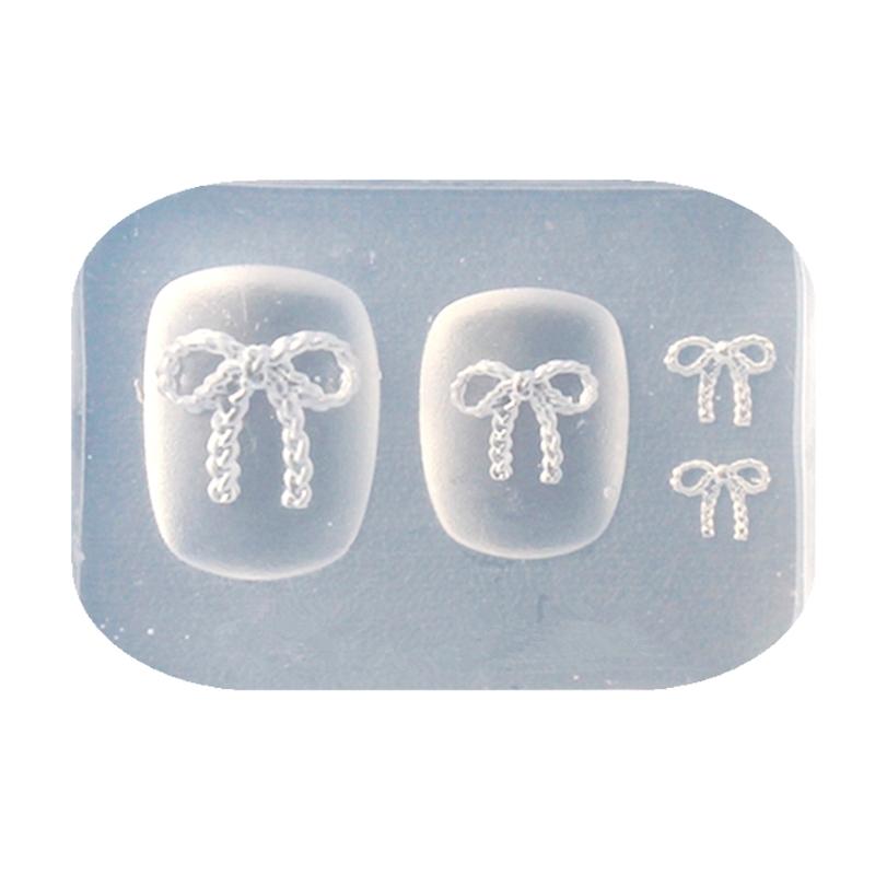 Ballet Style Nail Art Silicone Mold 3D Dragon Bowknot Resin Casting Molds DIY Nail Art Making Tool Template Epoxy Resin