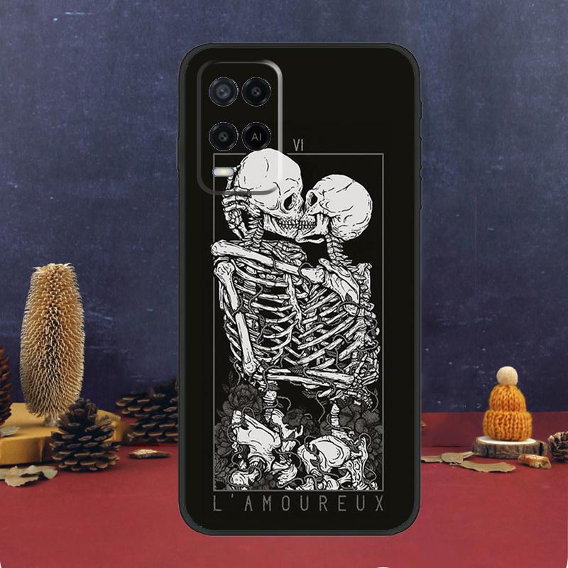 Aesthetics Skeleton Case For Oppo A94 A74 A54 A15 A17 A57 A6 A5 Pro A16 A76 A96 A40 A60 A80 A18 A38 A58 A78 A98