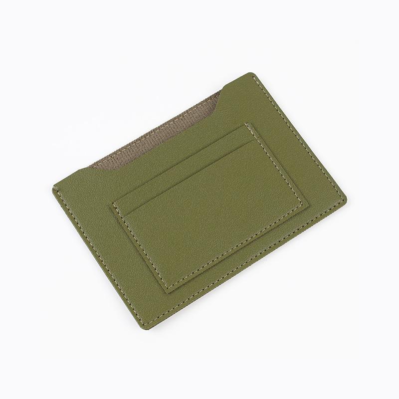 Simple Solid Color Passport Cover Multifunctional Pu Leather Card Holder Passport Clip Airplane Check-In Ticket Folder Travel