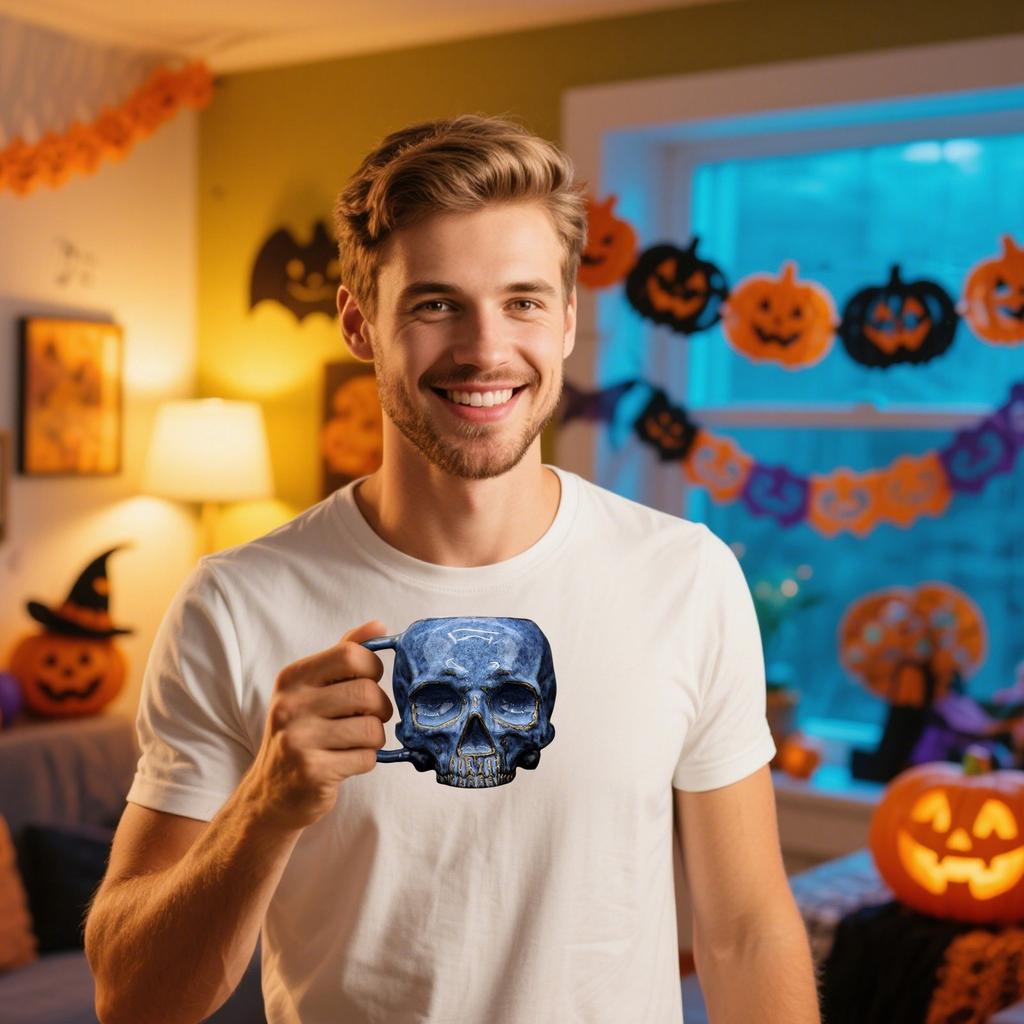 Halloween Personalised Creative Mug, Halloween Resin Coffee Cup, Gothic Decorated Halloween Coffee Cup, Tea Cup, Halloween Decorative Gift