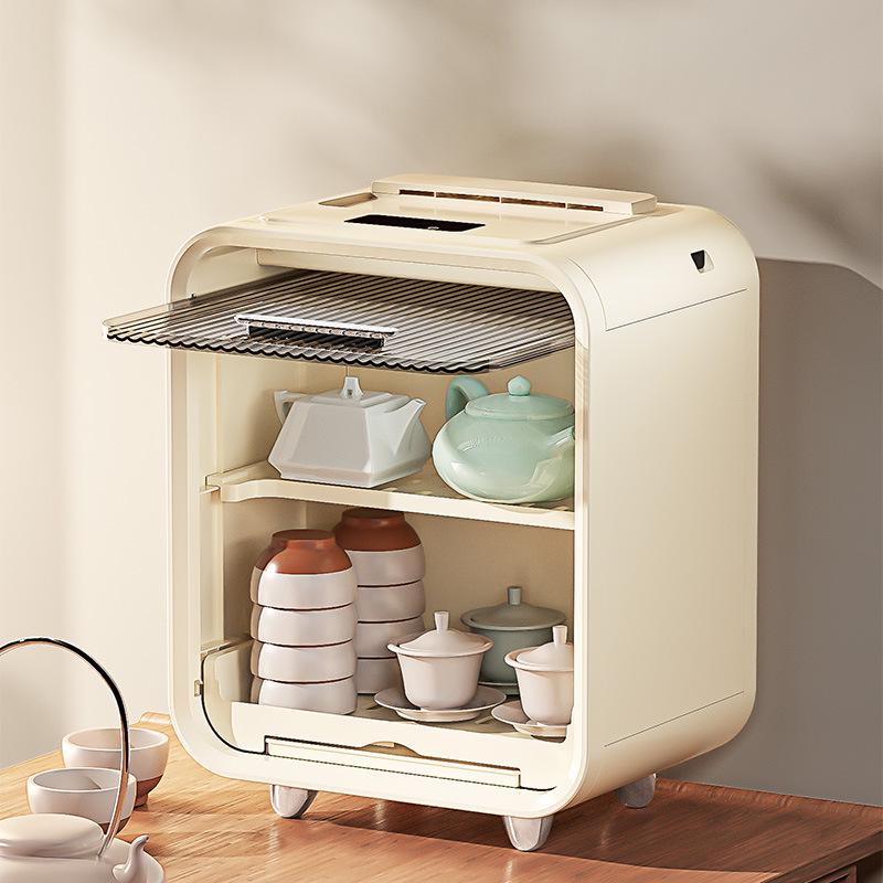 Desktop Cup Holder & Dustproof Storage Shelf