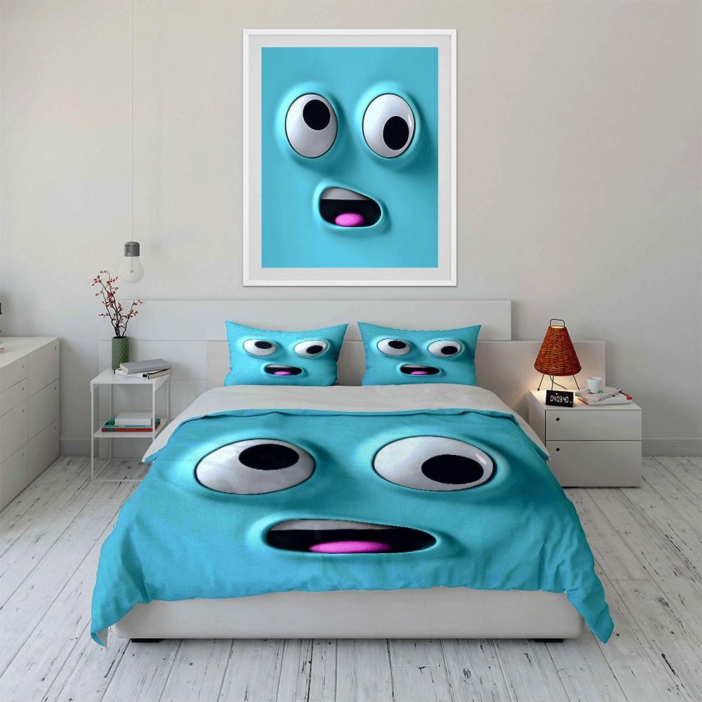 Three-Piece Colorful Decorative Set Exquisite Three-Piece Bedding Set Gift For Kids And Adults