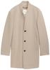 Coat Tom Tailor Denim Mantel Mit Wolle (1042405) Light Beige Color with Twill Structure