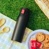 Atlas a 480ml Water Bottle with Vacuum and Lightest Water ARW-500BK, Insulation, Ultra-lightweight Design, One-touch Operation. Japan's Bottle. Black.